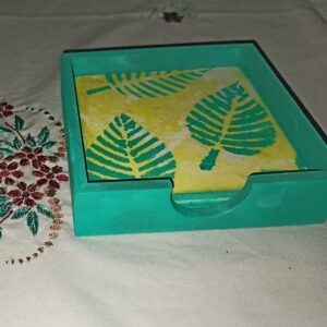 Coaster Set – Green Leaf