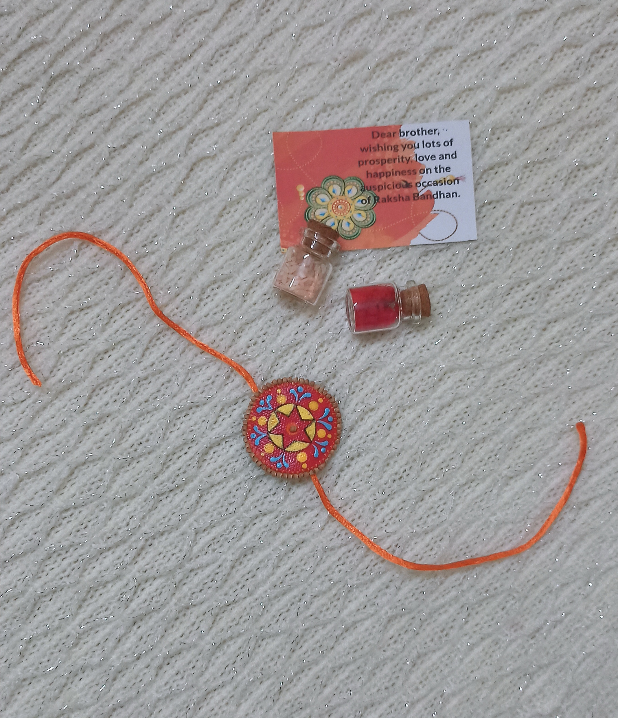 Red Canvas Rakhi