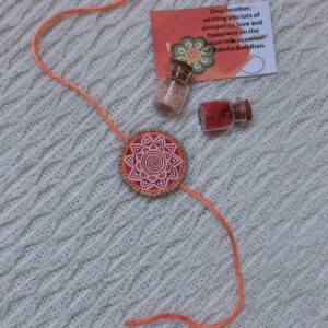 Mandala Rakhi – Orange